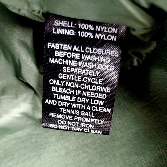 HeatLast Weatherproof Nylon Quilted Packable Bomber Jacket Olive Women's X Large - Picture 10 of 12